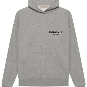 Dark Oatmeal Essentials Gray Men's Hoodie